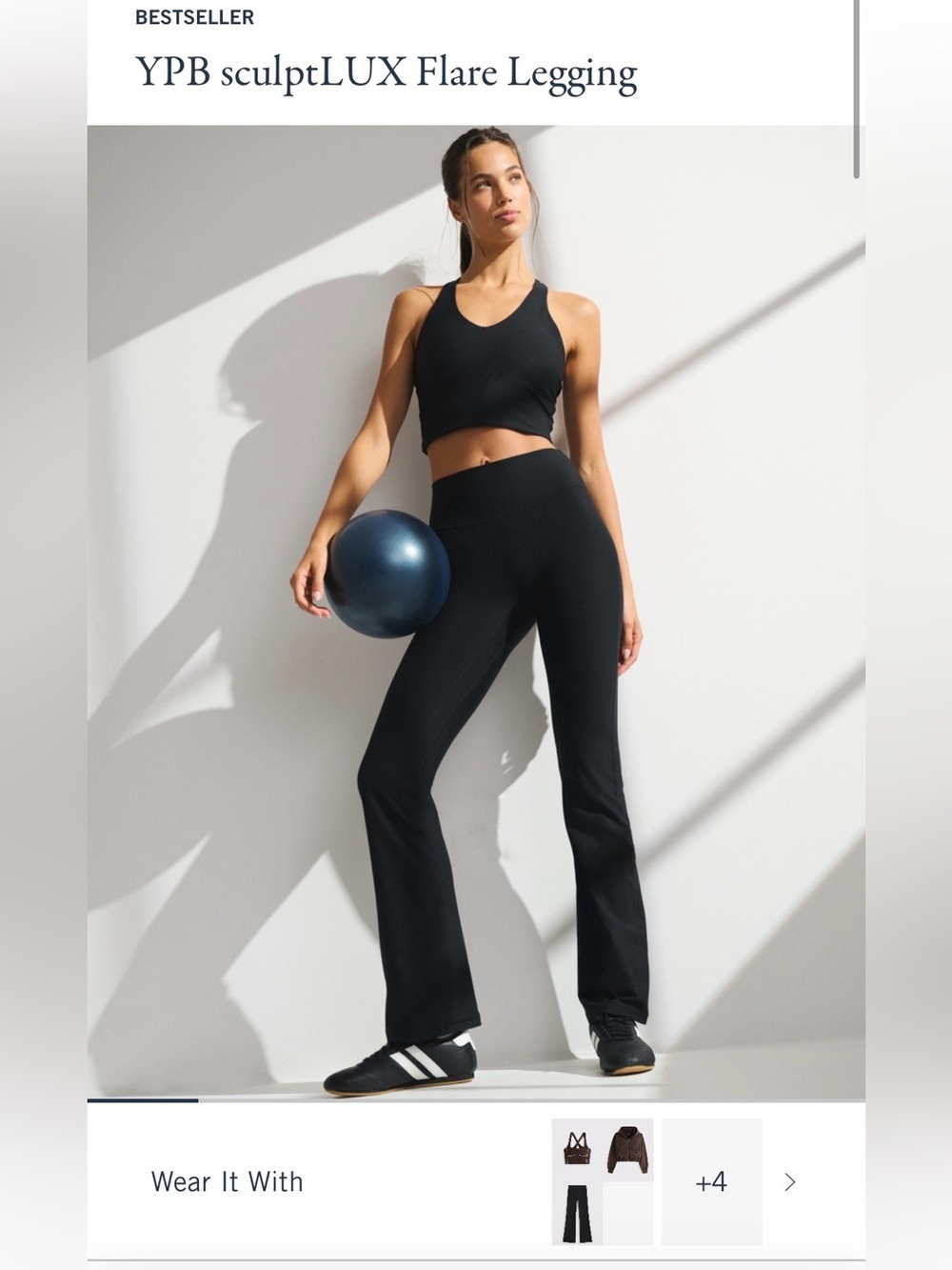 Abercrombie YPB sculptLUX Flare Legging